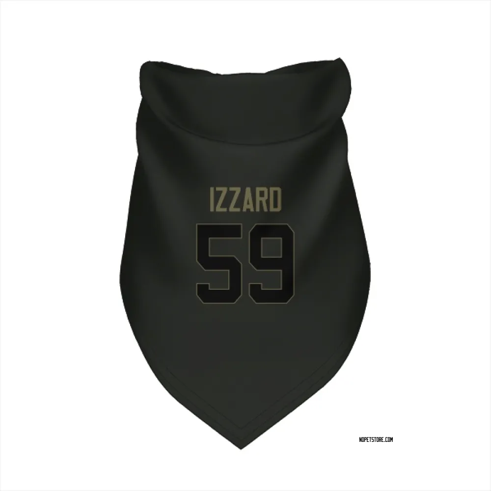 New Orleans Saints Coziah Izzard Black Service Pet Bandana for Dog & Cat