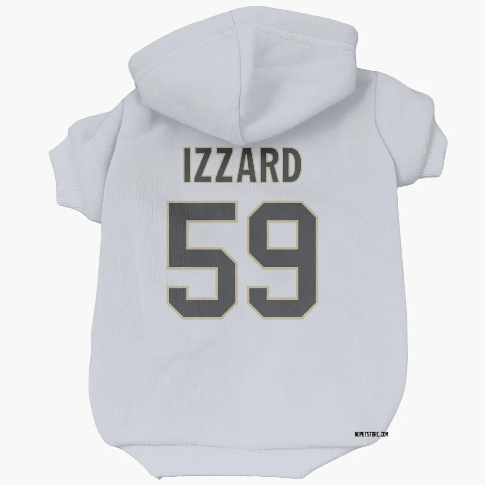 New Orleans Saints Coziah Izzard White Pet Hoodie for Dog & Cat