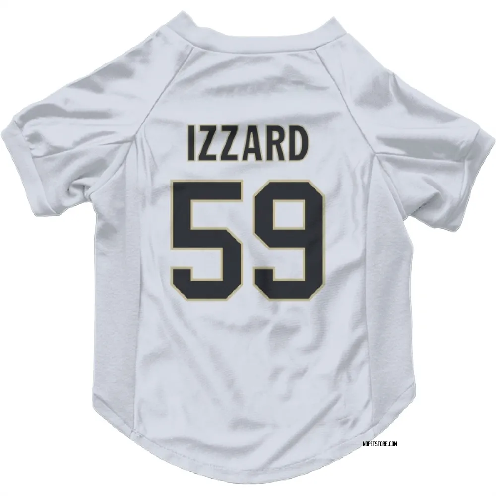 New Orleans Saints Coziah Izzard White Pet Jersey for Dog & Cat