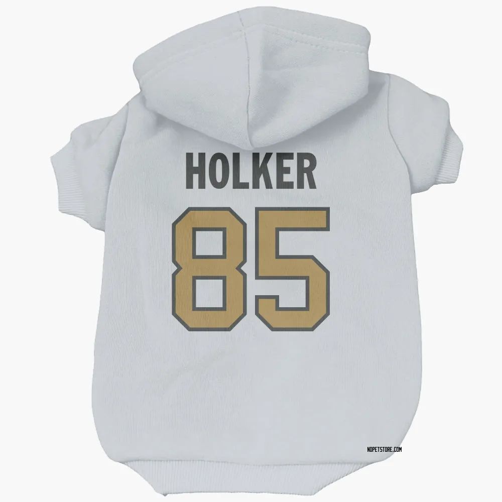 New Orleans Saints Dallin Holker White Gold Pet Hoodie for Dog & Cat