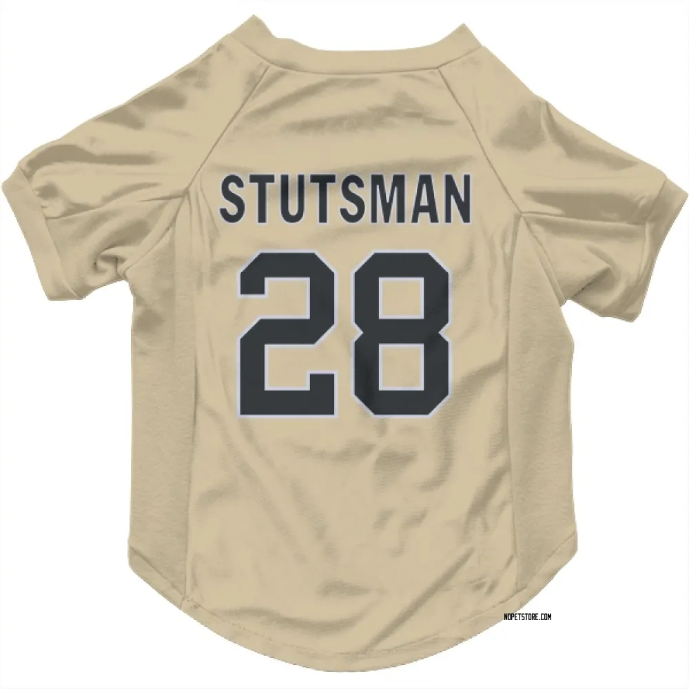 New Orleans Saints Danny Stutsman Gold Pet Jersey for Dog & Cat