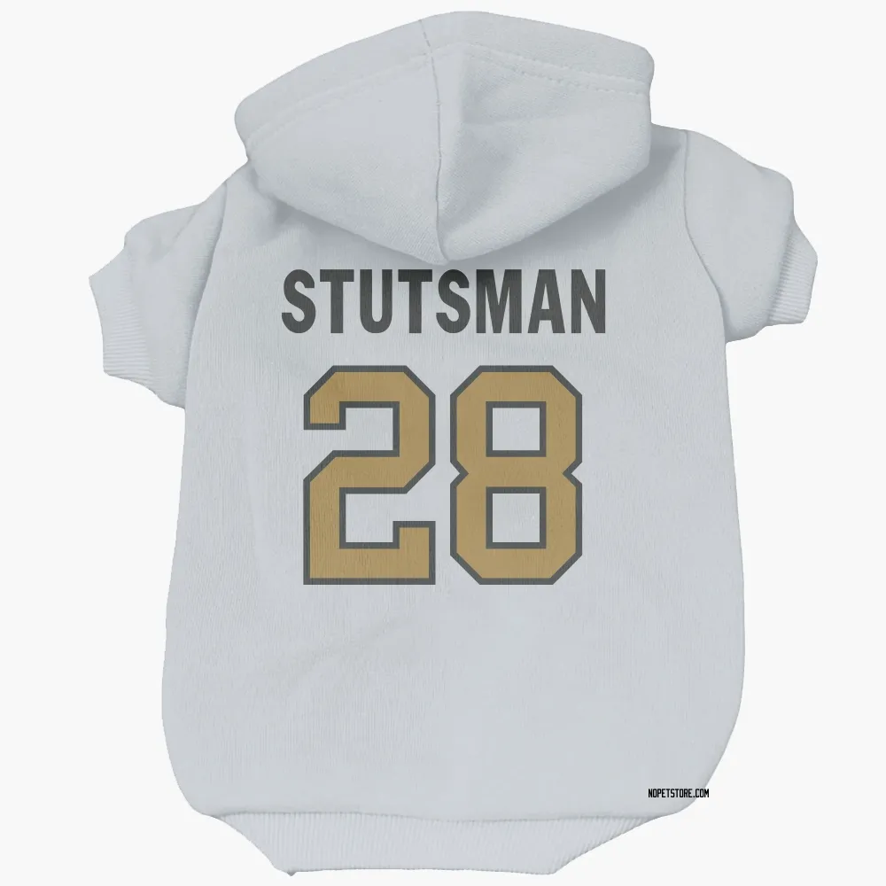 New Orleans Saints Danny Stutsman White Gold Pet Hoodie for Dog & Cat