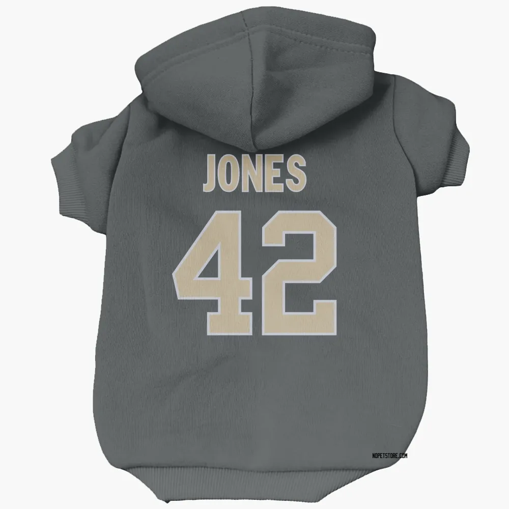 New Orleans Saints DaShawn Jones Black Pet Hoodie for Dog & Cat
