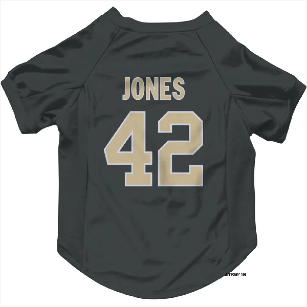 New Orleans Saints DaShawn Jones Black Pet Jersey for Dog & Cat