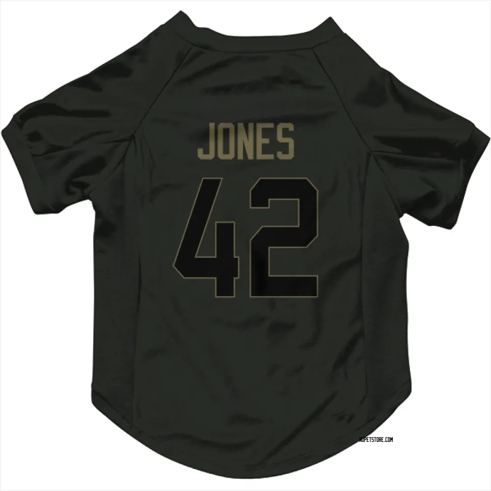New Orleans Saints DaShawn Jones Black Service Pet Jersey for Dog & Cat
