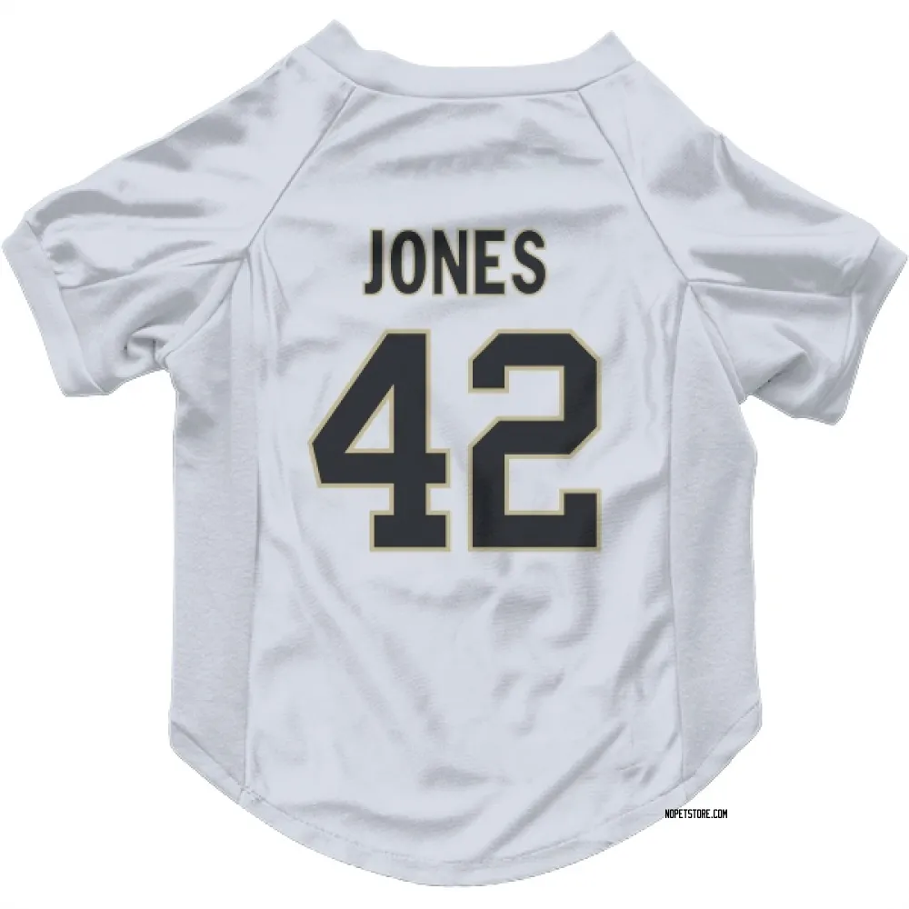 New Orleans Saints DaShawn Jones White Pet Jersey for Dog & Cat