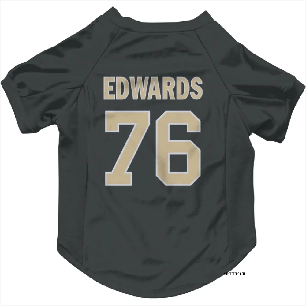 New Orleans Saints David Edwards Black Pet Jersey for Dog & Cat