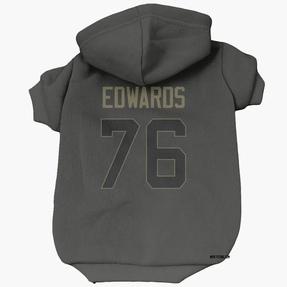 New Orleans Saints David Edwards Black Service Pet Hoodie for Dog & Cat