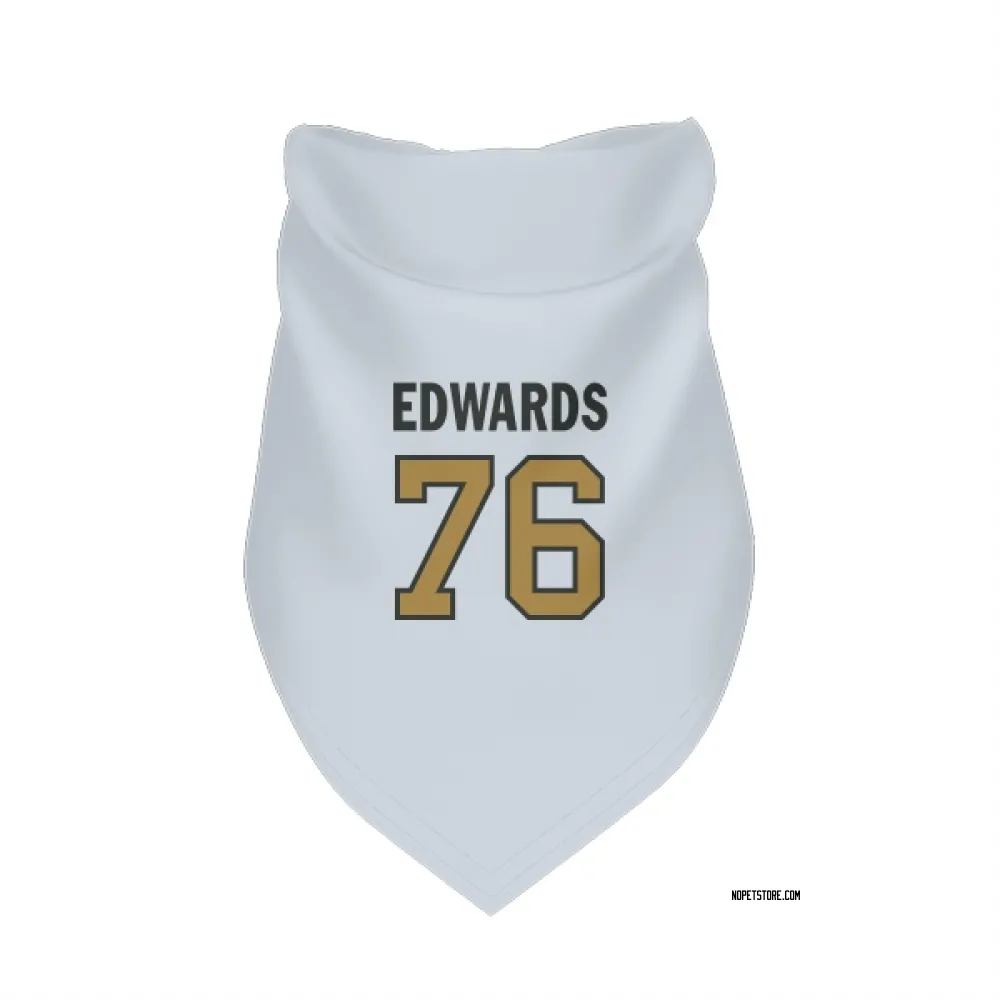 New Orleans Saints David Edwards White Gold Pet Bandana for Dog & Cat
