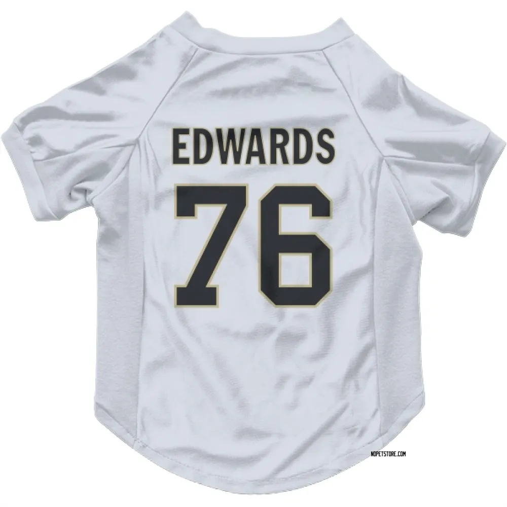 New Orleans Saints David Edwards White Pet Jersey for Dog & Cat