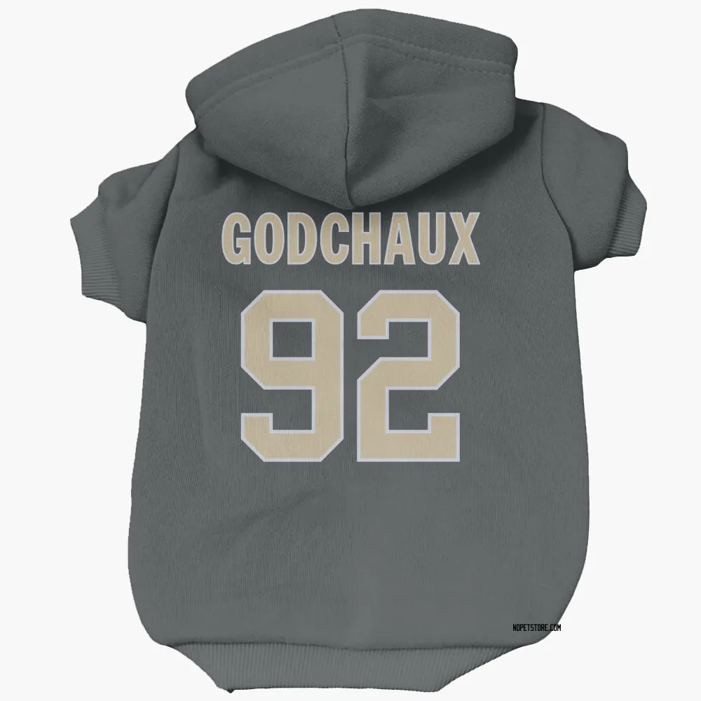 New Orleans Saints Davon Godchaux Black Pet Hoodie for Dog & Cat