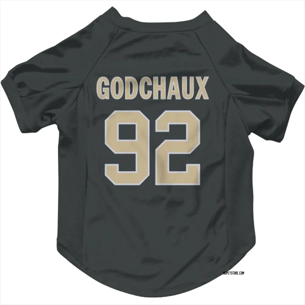 New Orleans Saints Davon Godchaux Black Pet Jersey for Dog & Cat