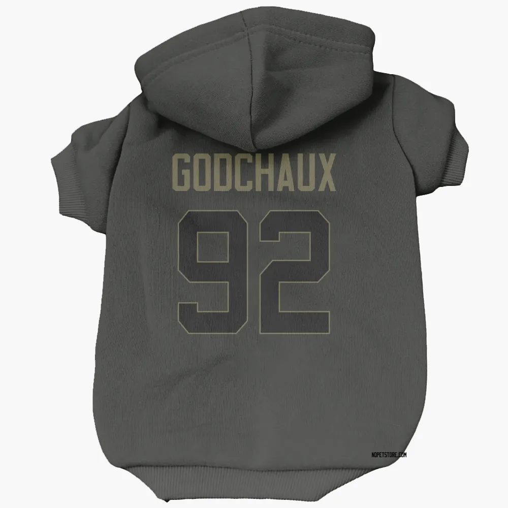 New Orleans Saints Davon Godchaux Black Service Pet Hoodie for Dog & Cat