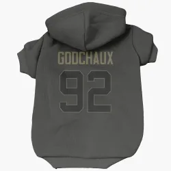 New Orleans Saints Davon Godchaux Black Service Pet Hoodie for Dog & Cat