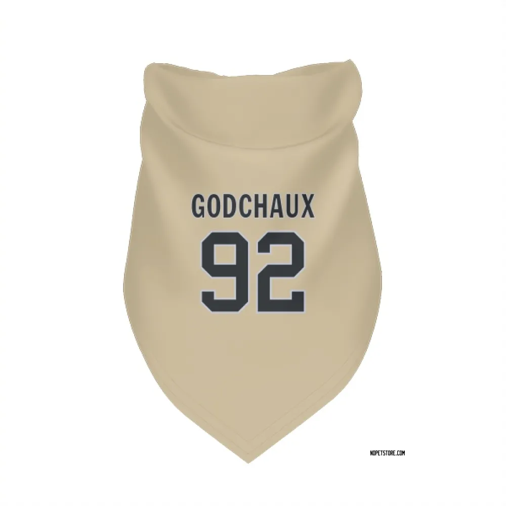 New Orleans Saints Davon Godchaux Gold Pet Bandana for Dog & Cat