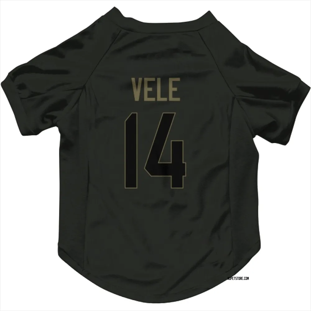 New Orleans Saints Devaughn Vele Black Service Pet Jersey for Dog & Cat