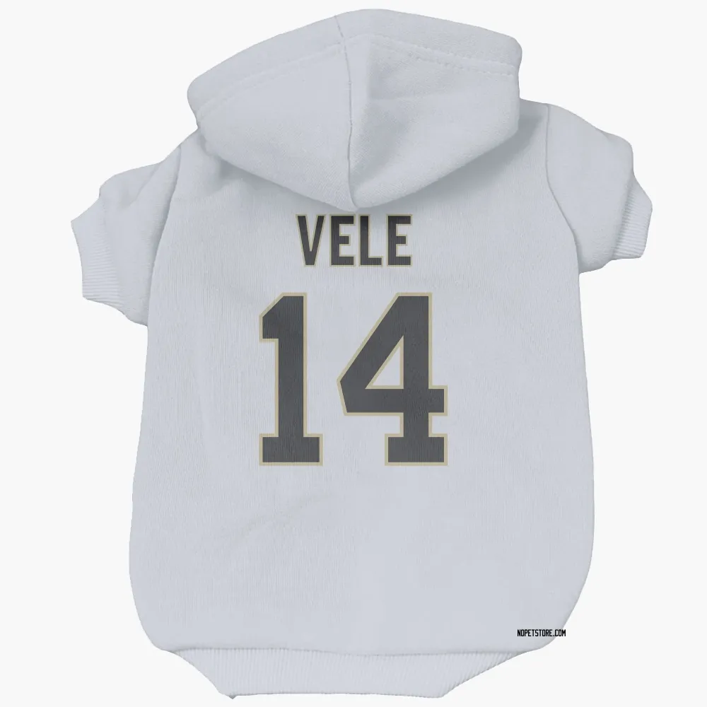 New Orleans Saints Devaughn Vele White Pet Hoodie for Dog & Cat