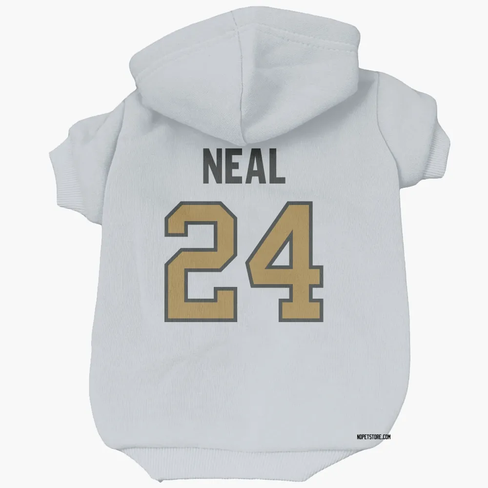 New Orleans Saints Devin Neal White Gold Pet Hoodie for Dog & Cat