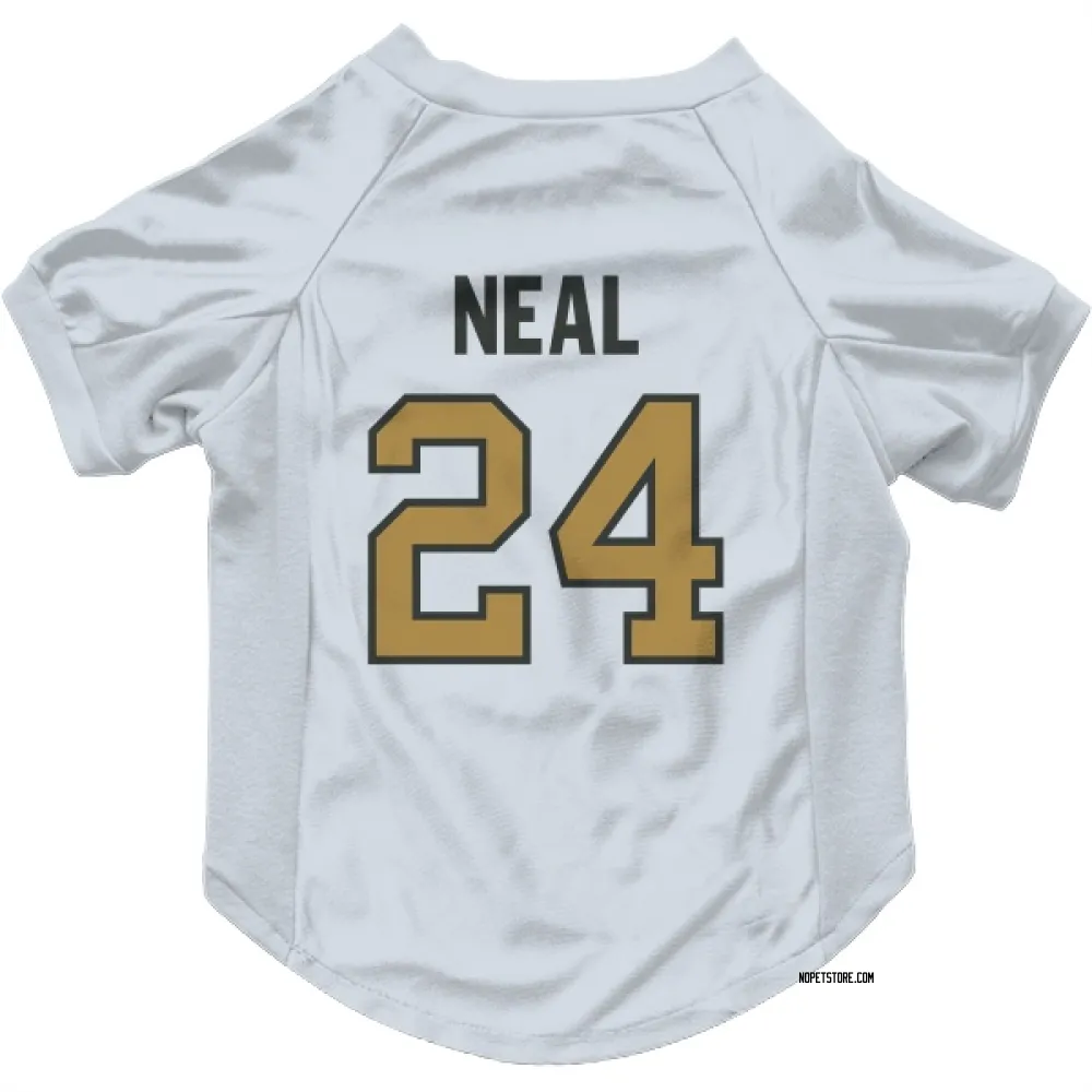 New Orleans Saints Devin Neal White Gold Pet Jersey for Dog & Cat