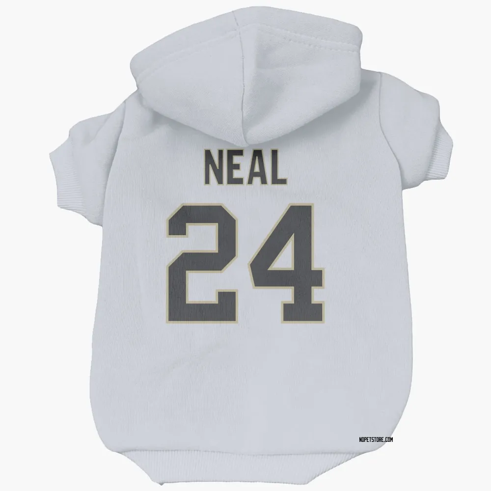 New Orleans Saints Devin Neal White Pet Hoodie for Dog & Cat