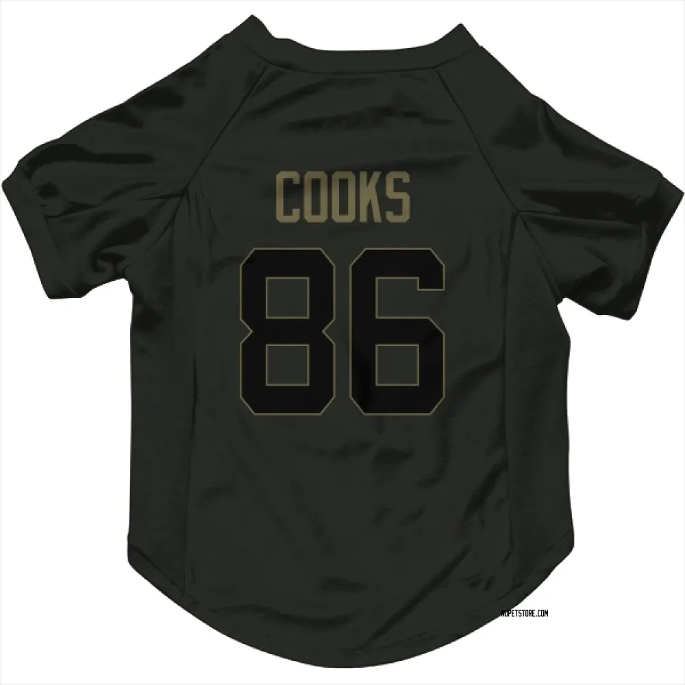New Orleans Saints Elijah Cooks Black Service Pet Jersey for Dog & Cat