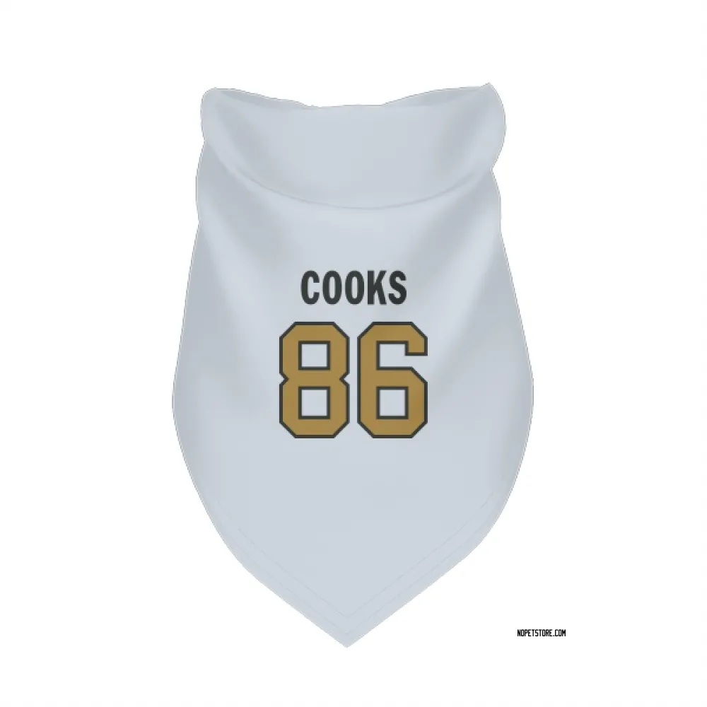 New Orleans Saints Elijah Cooks White Gold Pet Bandana for Dog & Cat