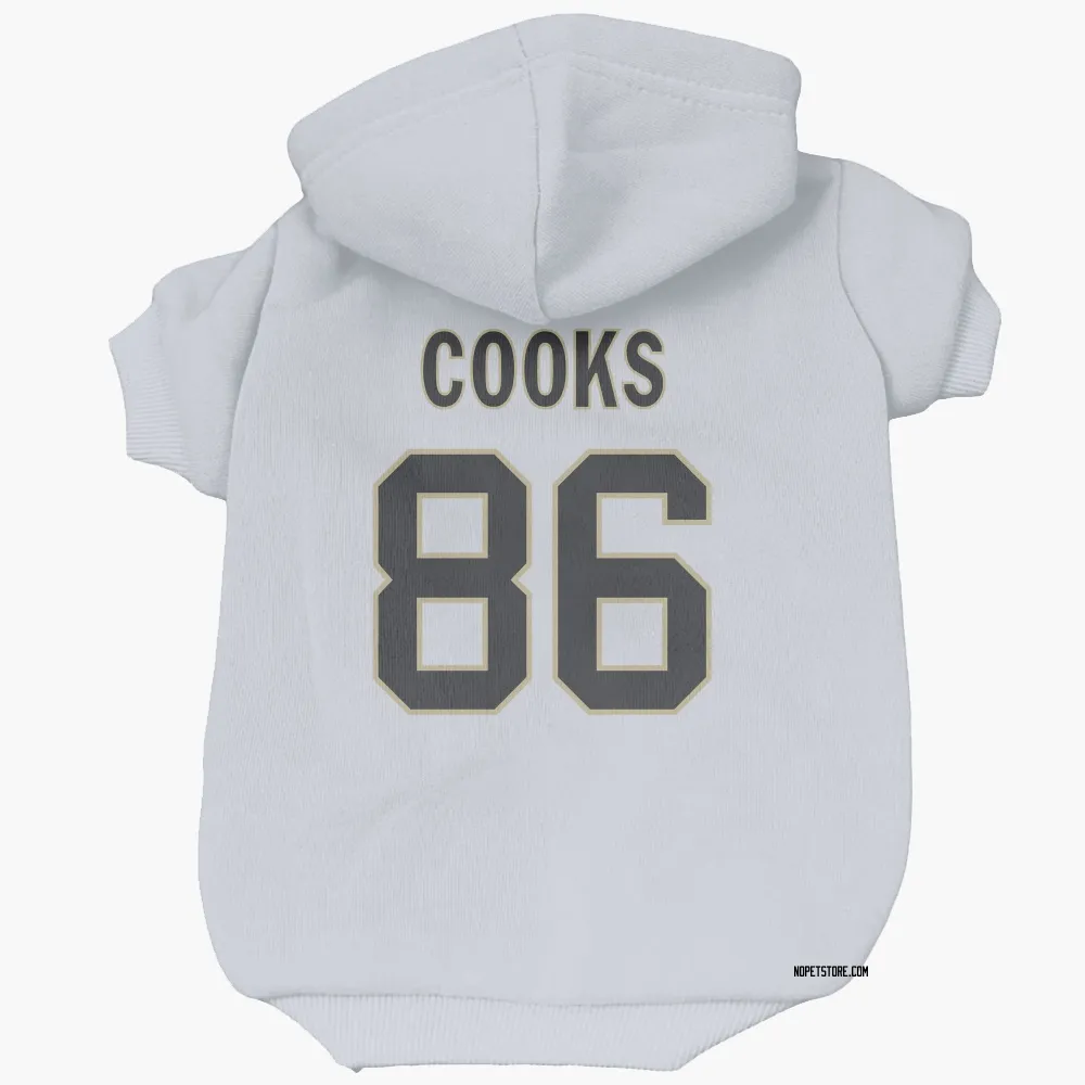 New Orleans Saints Elijah Cooks White Pet Hoodie for Dog & Cat