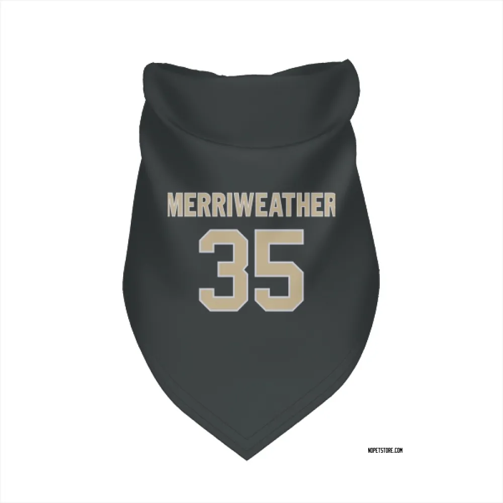 New Orleans Saints Ellis Merriweather Black Pet Bandana for Dog & Cat