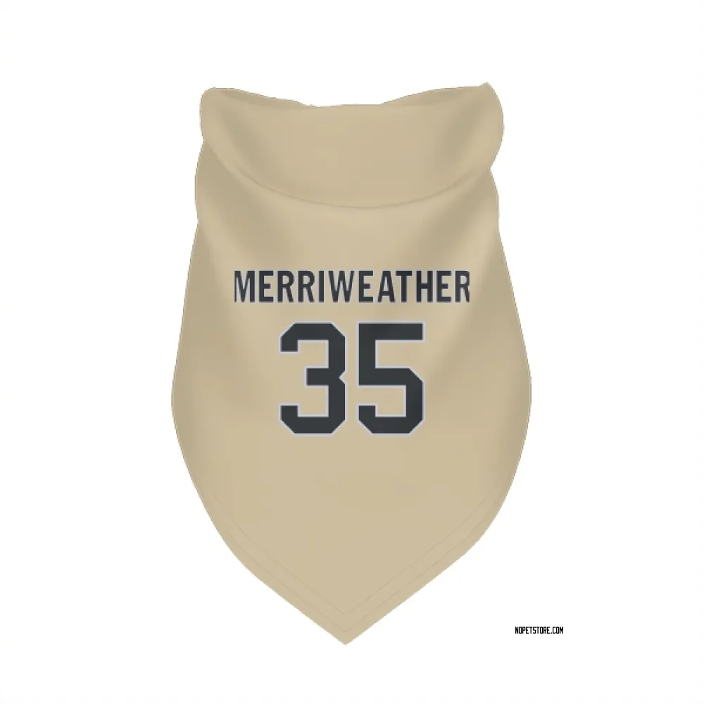New Orleans Saints Ellis Merriweather Gold Pet Bandana for Dog & Cat