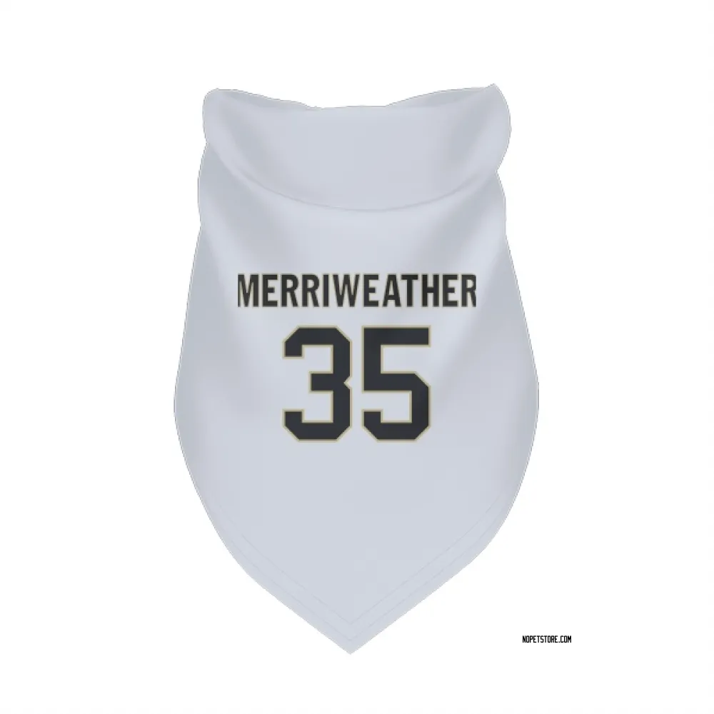New Orleans Saints Ellis Merriweather White Pet Bandana for Dog & Cat