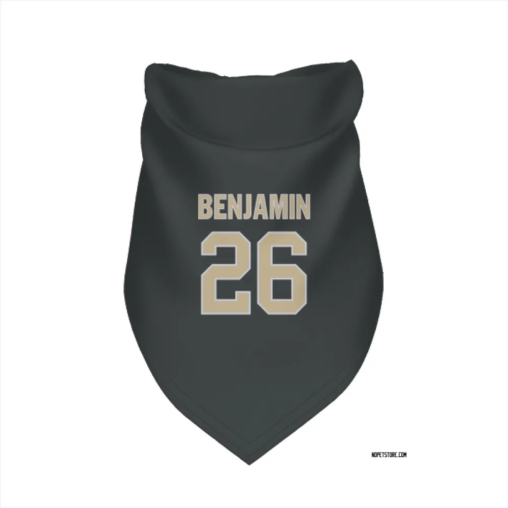 New Orleans Saints Eno Benjamin Black Pet Bandana for Dog & Cat