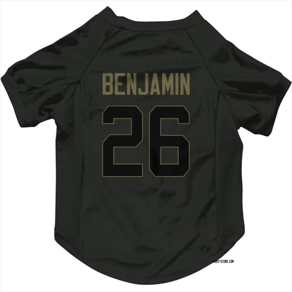 New Orleans Saints Eno Benjamin Black Service Pet Jersey for Dog & Cat