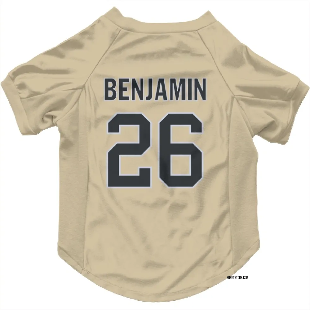 New Orleans Saints Eno Benjamin Gold Pet Jersey for Dog & Cat