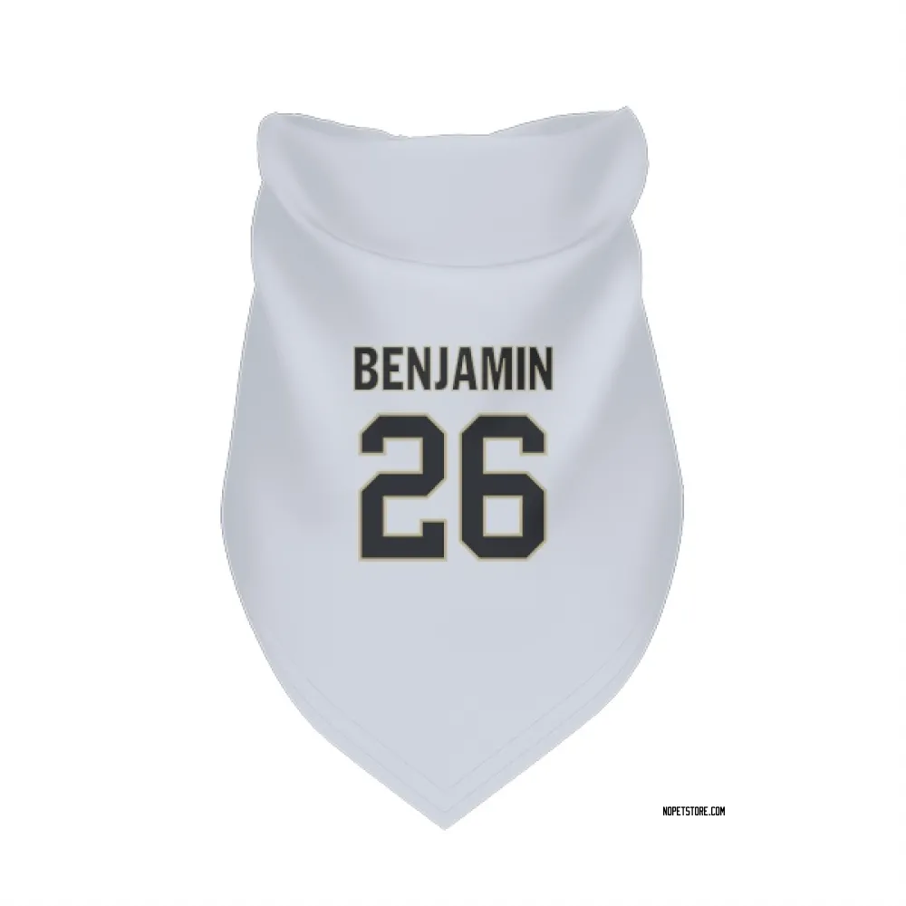 New Orleans Saints Eno Benjamin White Pet Bandana for Dog & Cat