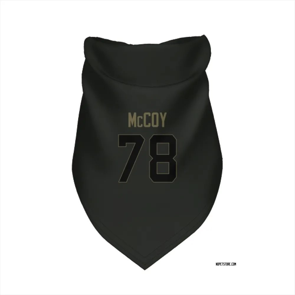 New Orleans Saints Erik McCoy Black Service Pet Bandana for Dog & Cat