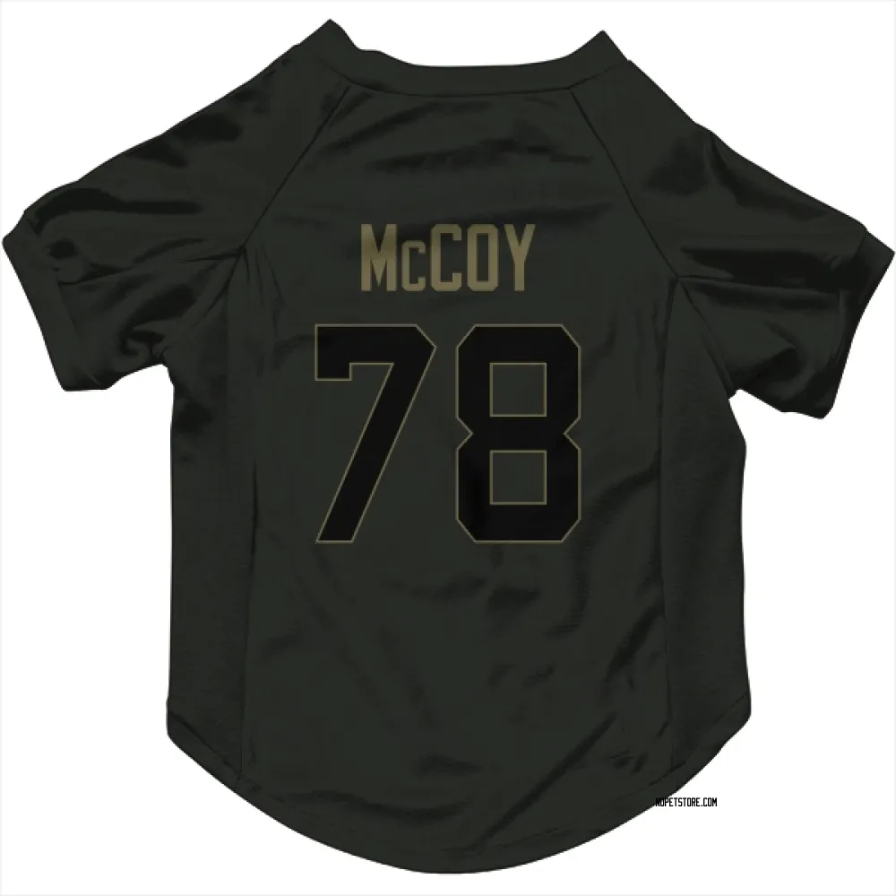 New Orleans Saints Erik McCoy Black Service Pet Jersey for Dog & Cat