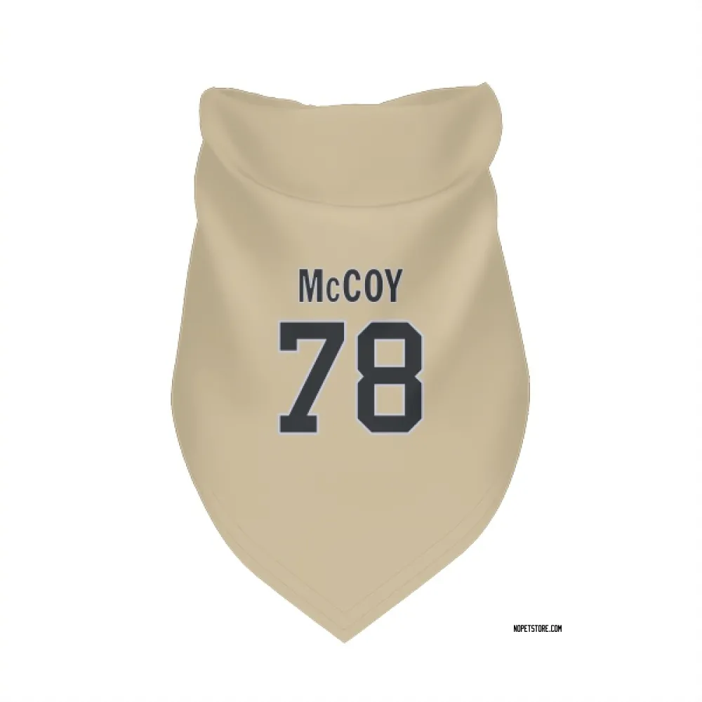 New Orleans Saints Erik McCoy Gold Pet Bandana for Dog & Cat