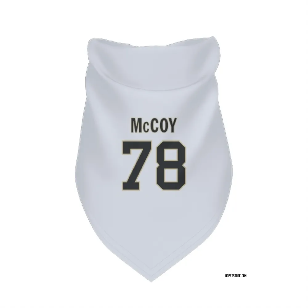 New Orleans Saints Erik McCoy White Pet Bandana for Dog & Cat