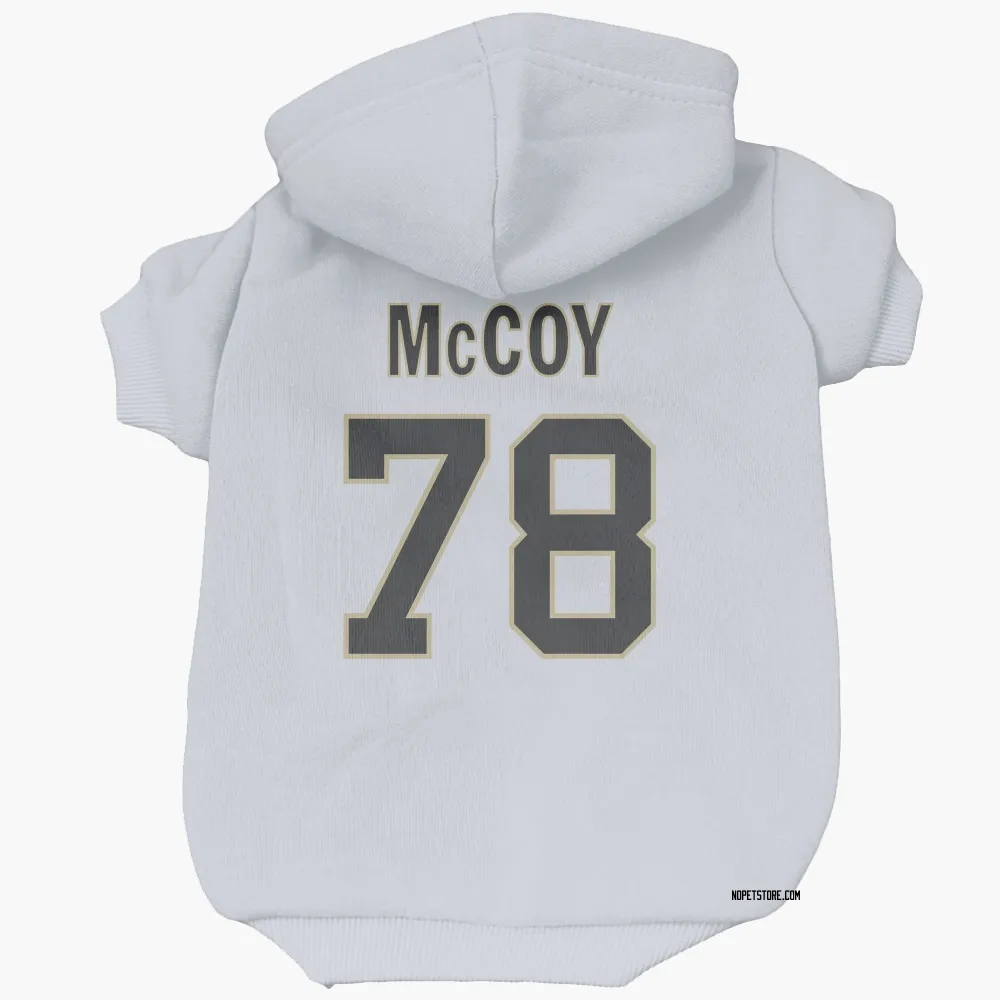 New Orleans Saints Erik McCoy White Pet Hoodie for Dog & Cat