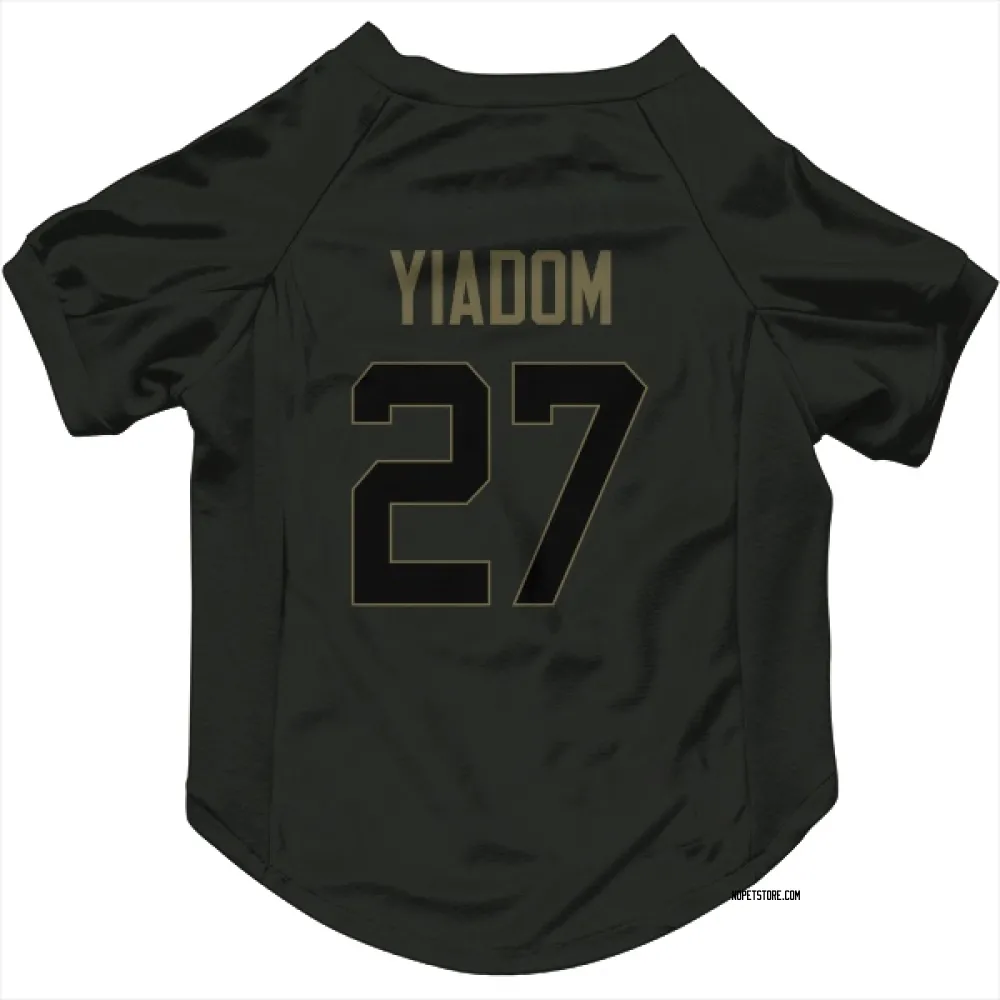 New Orleans Saints Isaac Yiadom Black Service Pet Jersey for Dog & Cat