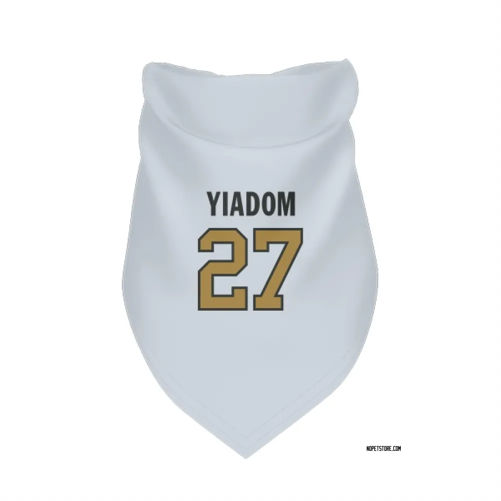 New Orleans Saints Isaac Yiadom White Gold Pet Bandana for Dog & Cat