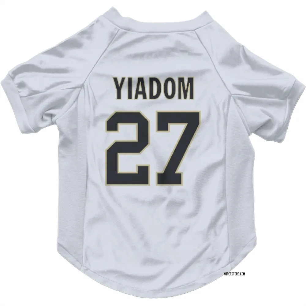 New Orleans Saints Isaac Yiadom White Pet Jersey for Dog & Cat