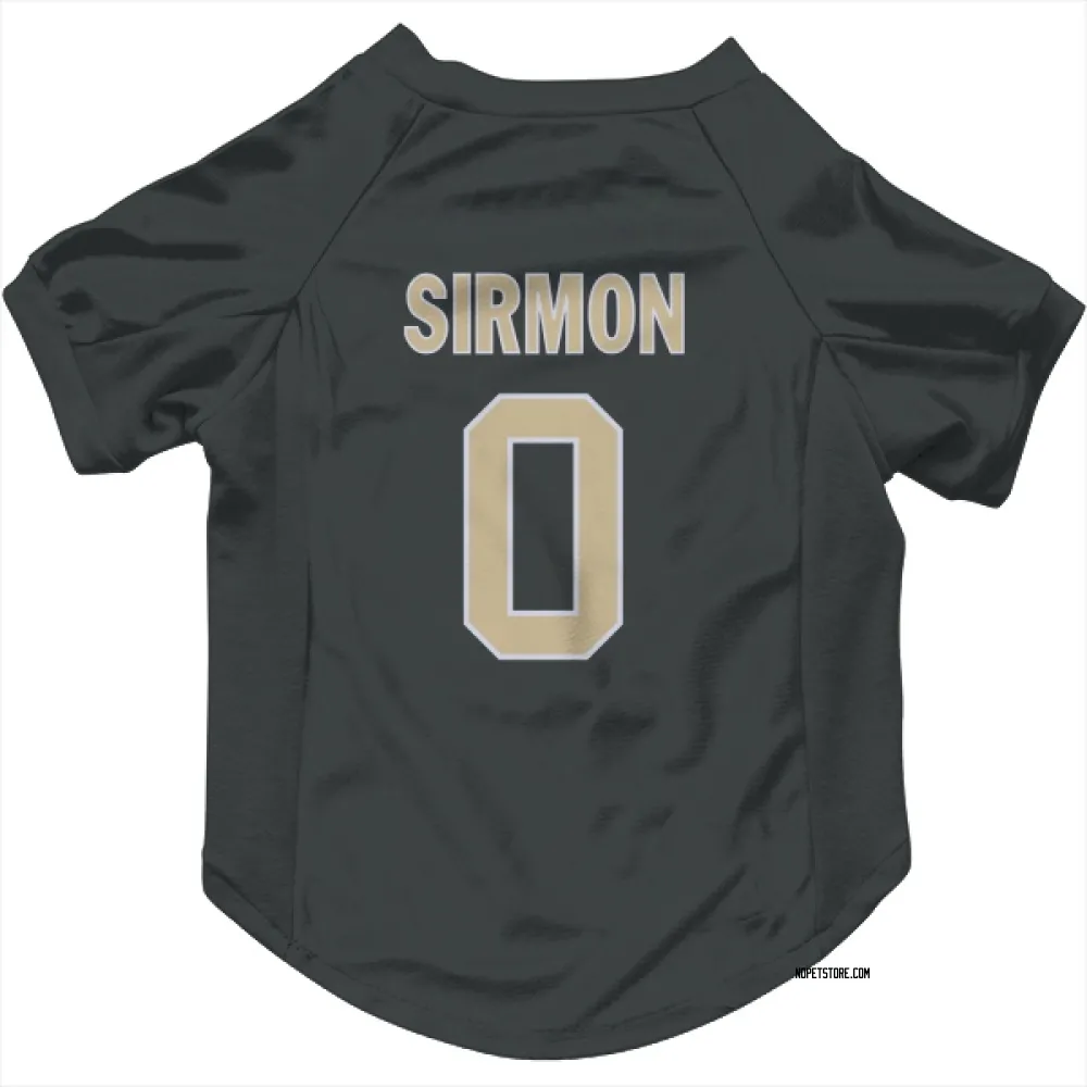 New Orleans Saints Jackson Sirmon Black Pet Jersey for Dog & Cat