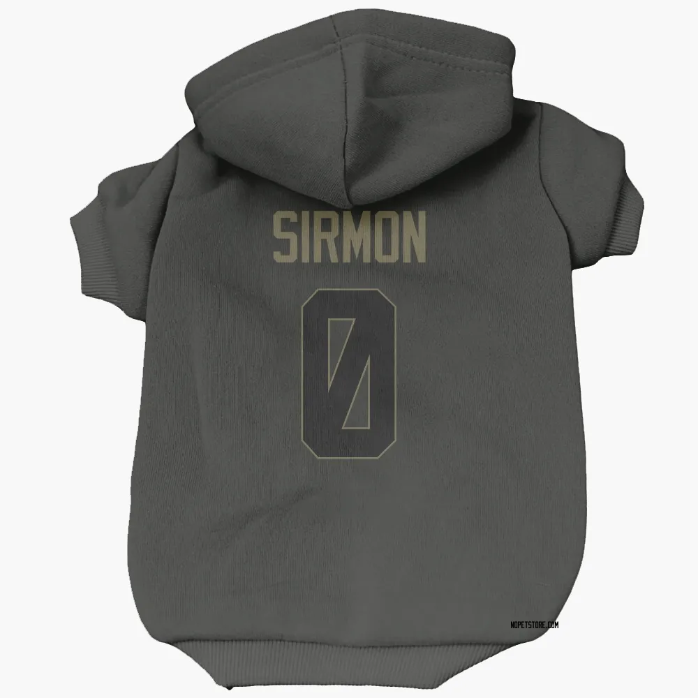New Orleans Saints Jackson Sirmon Black Service Pet Hoodie for Dog & Cat