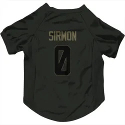 New Orleans Saints Jackson Sirmon Black Service Pet Jersey for Dog & Cat