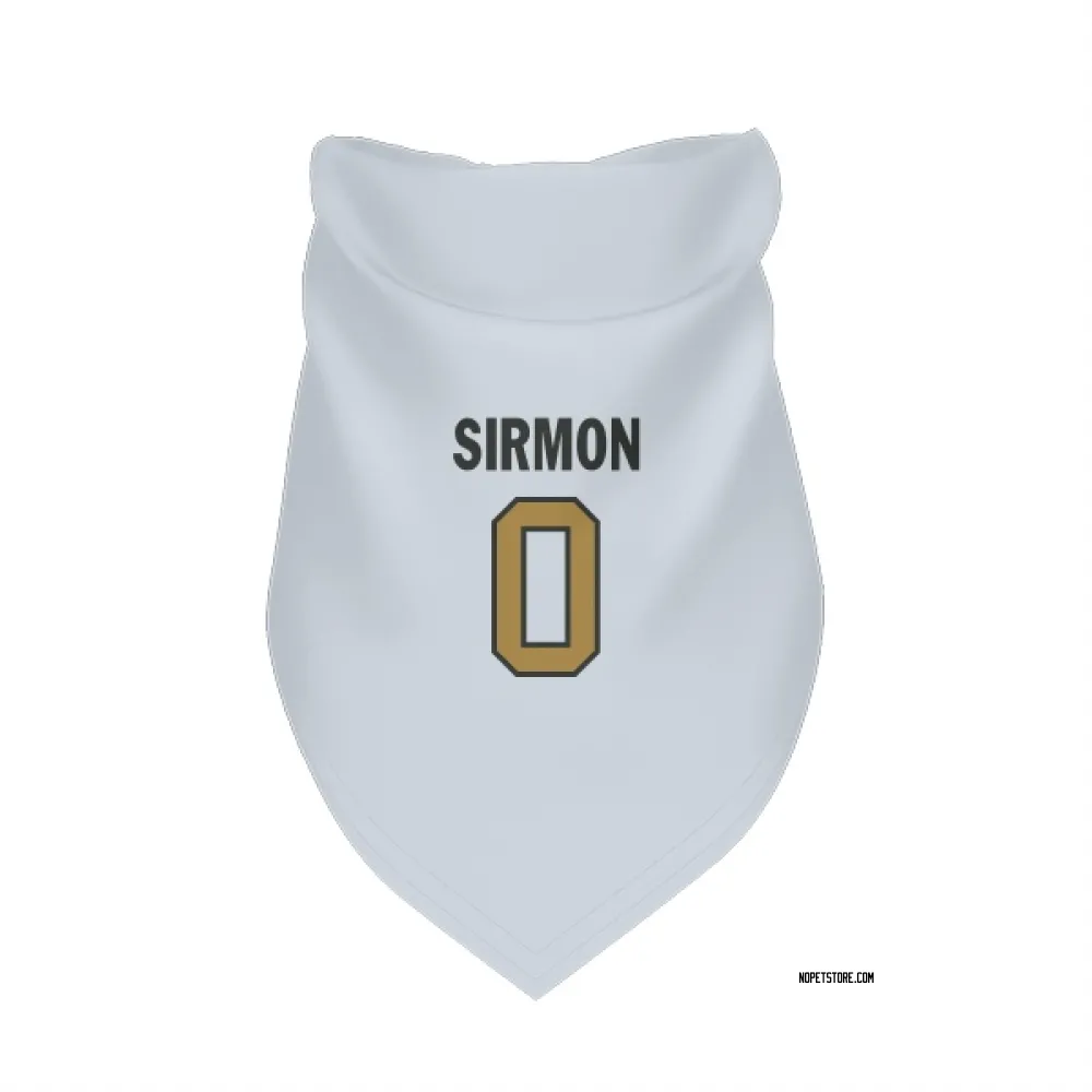 New Orleans Saints Jackson Sirmon White Gold Pet Bandana for Dog & Cat