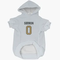 New Orleans Saints Jackson Sirmon White Gold Pet Hoodie for Dog & Cat