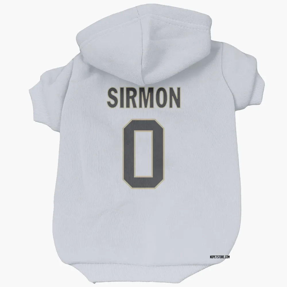 New Orleans Saints Jackson Sirmon White Pet Hoodie for Dog & Cat