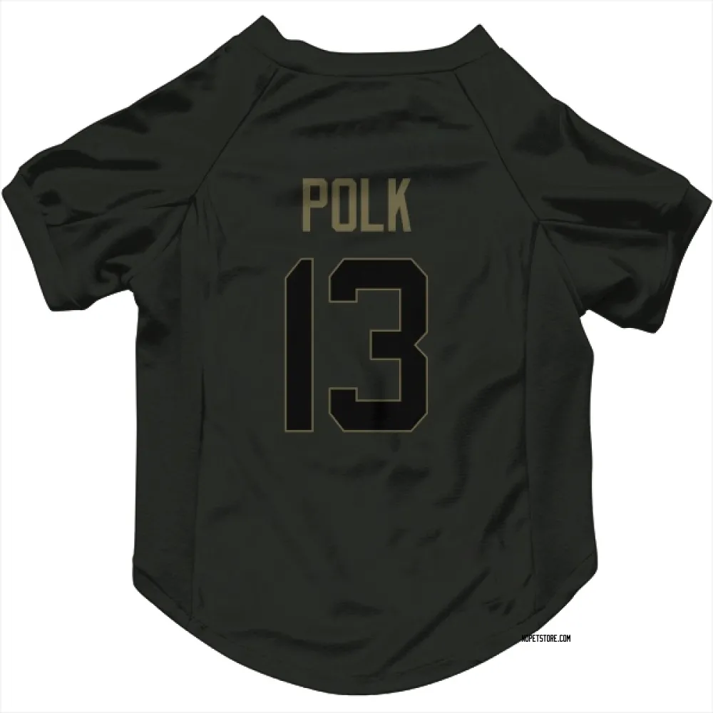 New Orleans Saints Ja'Lynn Polk Black Service Pet Jersey for Dog & Cat