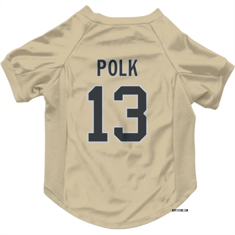 New Orleans Saints Ja'Lynn Polk Gold Pet Jersey for Dog & Cat